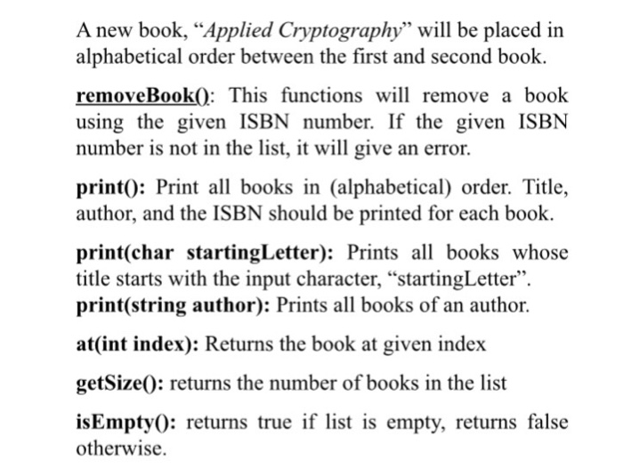 Solved Having Trouble With Library.h File And Library.cpp | Chegg.com