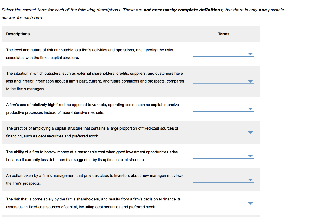 solved-select-the-correct-term-for-each-of-the-following-chegg