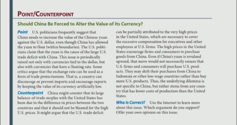 Solved Read the POINT/COUNTERPOINT section in your textbook | Chegg.com