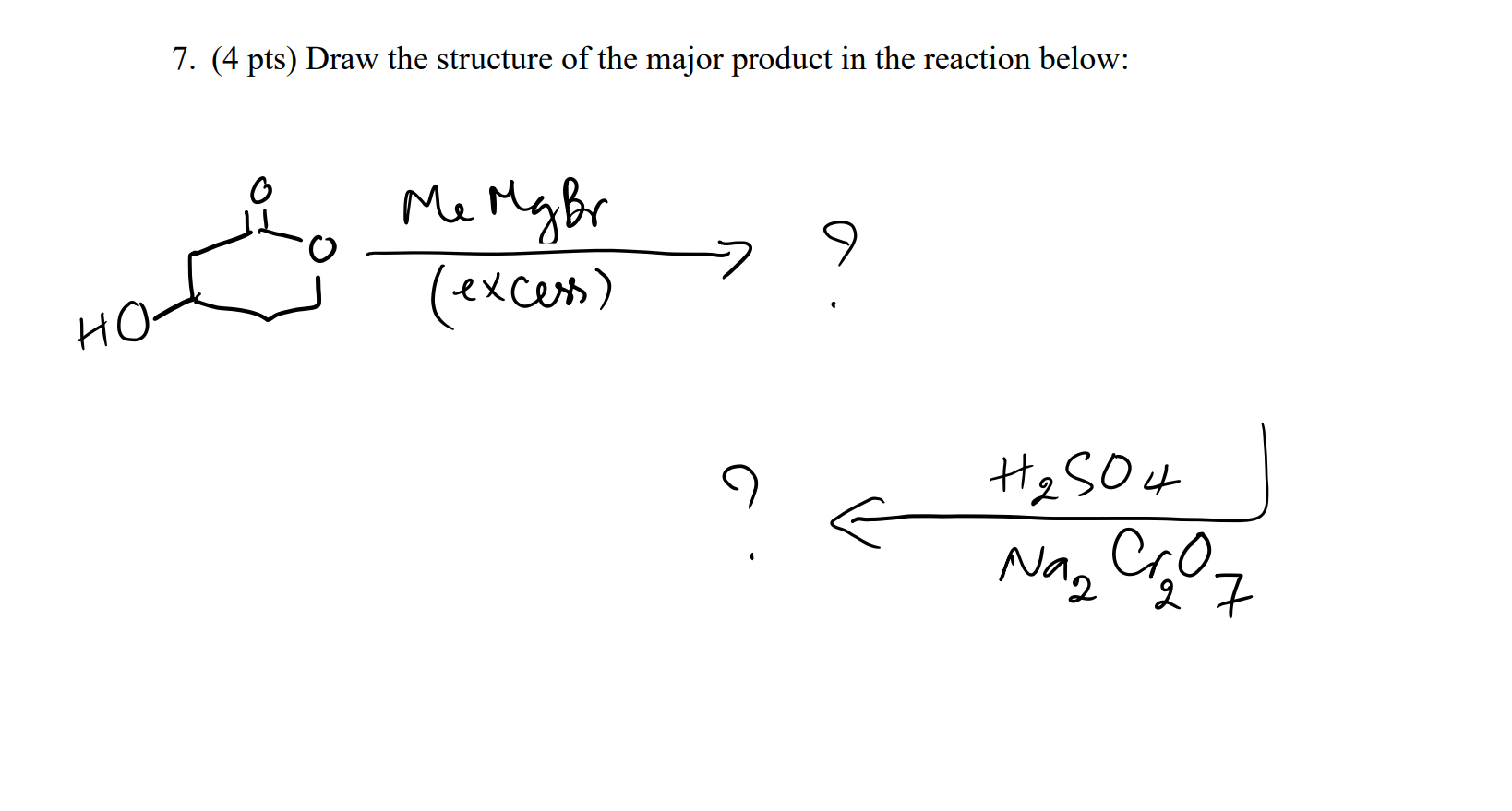 Solved Draw the structure of the major product in the | Chegg.com