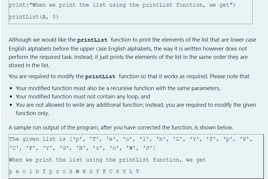 Solved Consider The Following Python Program Consisting Of A | Chegg.com