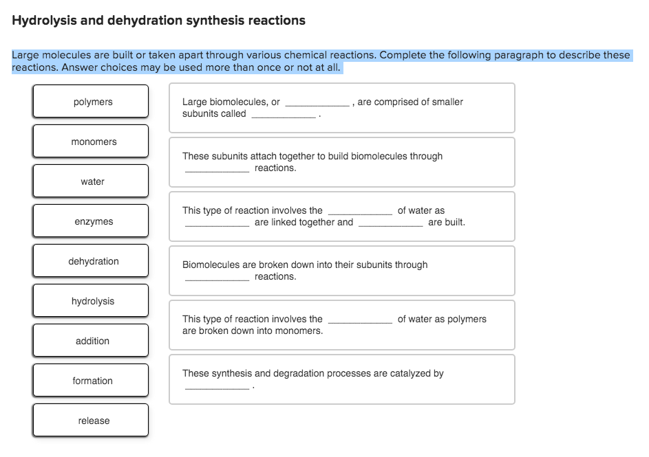 solved-hydrolysis-and-dehydration-synthesis-reactions-large-chegg