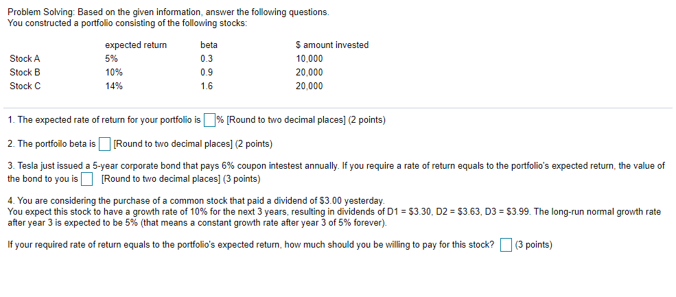 Solved Problem Solving: Based on the given information, | Chegg.com