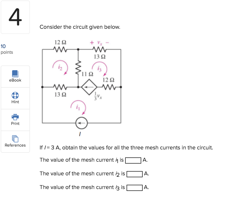 Solved 5 Consider the circuit given below. 4 Q 10 points 32 | Chegg.com