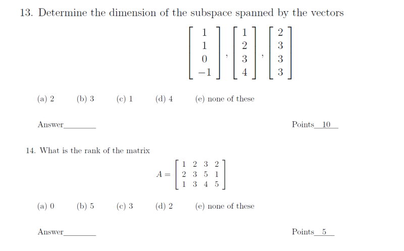Solved Subject: LINEAR ALGEBRA-4 I NEED SMART ANSWER the | Chegg.com