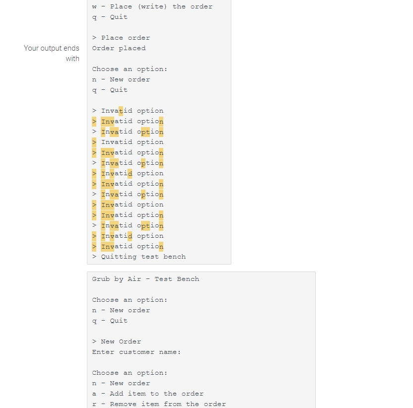 Solved I need help fixing some errors I am getting on an | Chegg.com