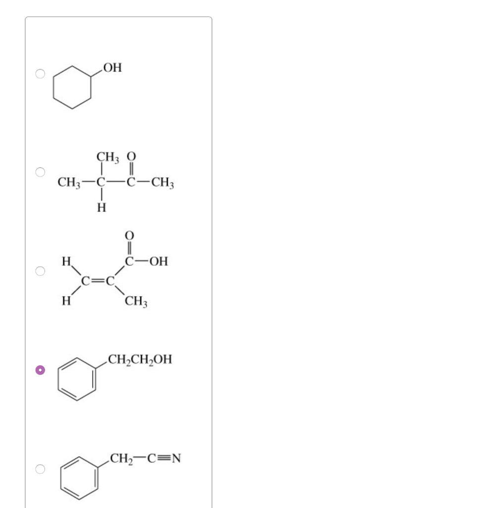 Solved Part E Determine which of the following structures | Chegg.com