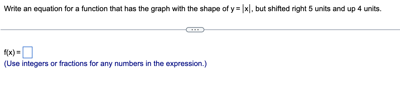 Solved Write an equation for a function that has the graph | Chegg.com