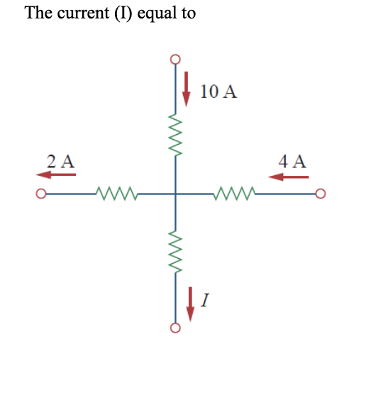 Solved The current (1) equal to 10 A 2A 4A | Chegg.com