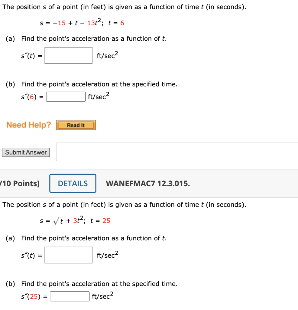 solved-the-position-s-of-a-point-in-feet-is-given-as-a-chegg