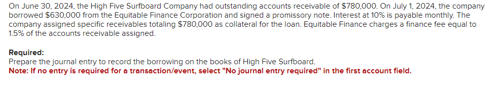 Solved On June 30 2024 ﻿the High Five Surfboard Company