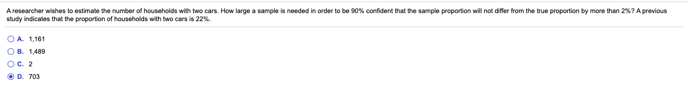 Solved A researcher wishes to estimate the number of | Chegg.com