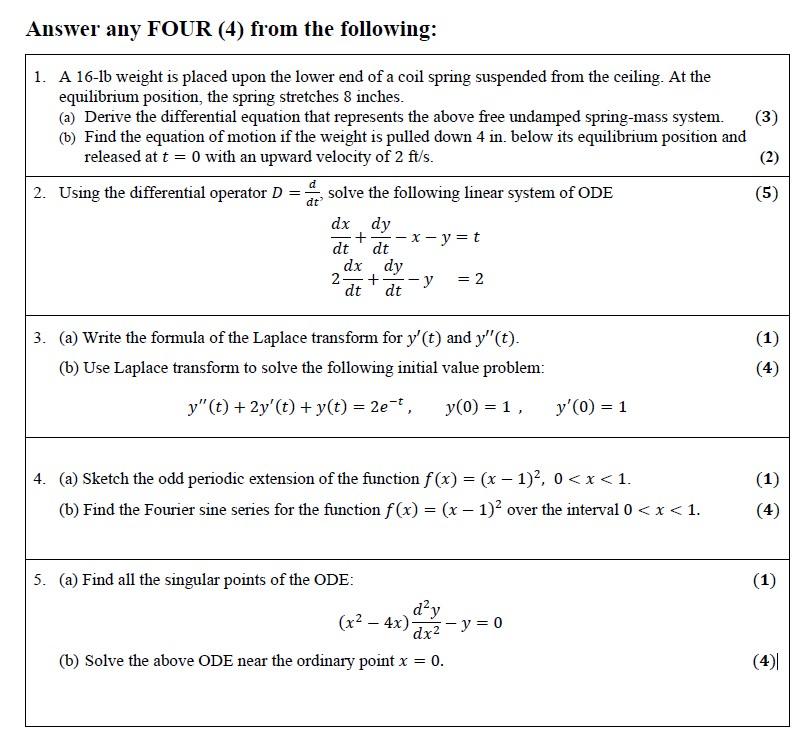 Solved NEED SOLUTION ASAP PLEASE, TIA ANSWER ANY 4 1. A | Chegg.com ...