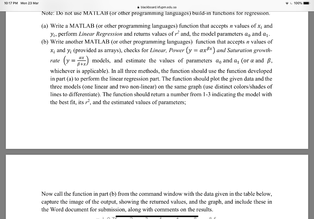 Solved . 100 1017 PM Mon 23 Mar blackboard.kfupm.edu.sa