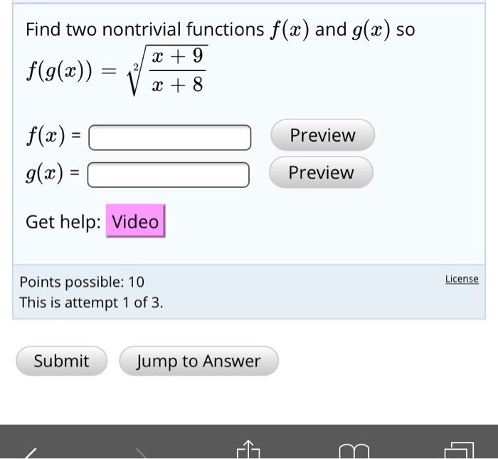 Solved 7 Let F X Z 3 And G X 4 山 Find The Domain Of