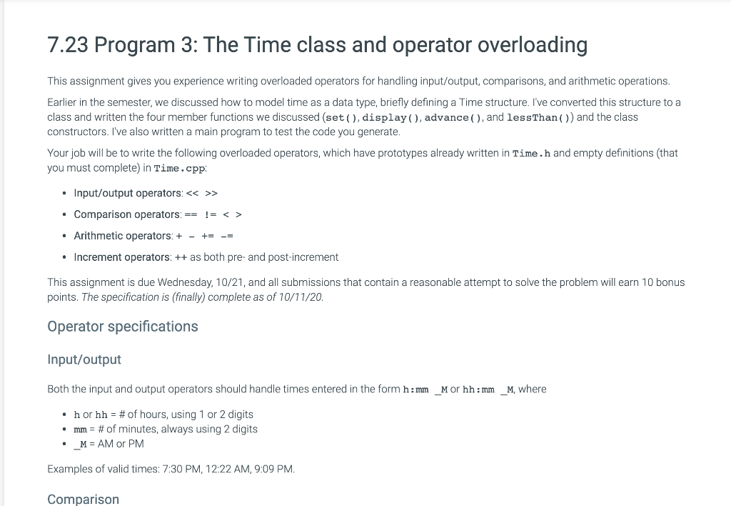 Greater than > Operator Overloading C++