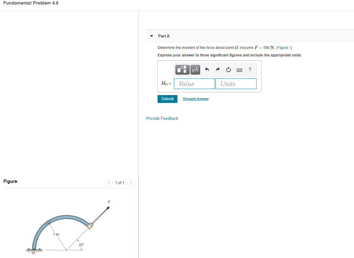 Solved Fundamental Problem 4.6 Part A Determine The Moment | Chegg.com