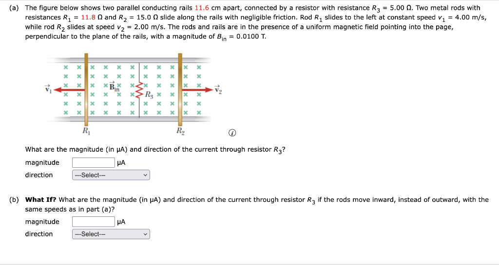 Solved (a) The figure below shows two parallel conducting | Chegg.com