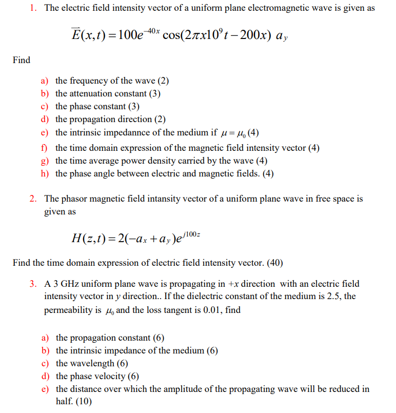 solved-1-the-electric-field-intensity-vector-of-a-uniform-chegg