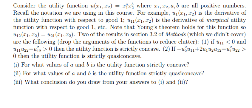 Solved Consider the utility function u(21,22) = xqry, where | Chegg.com