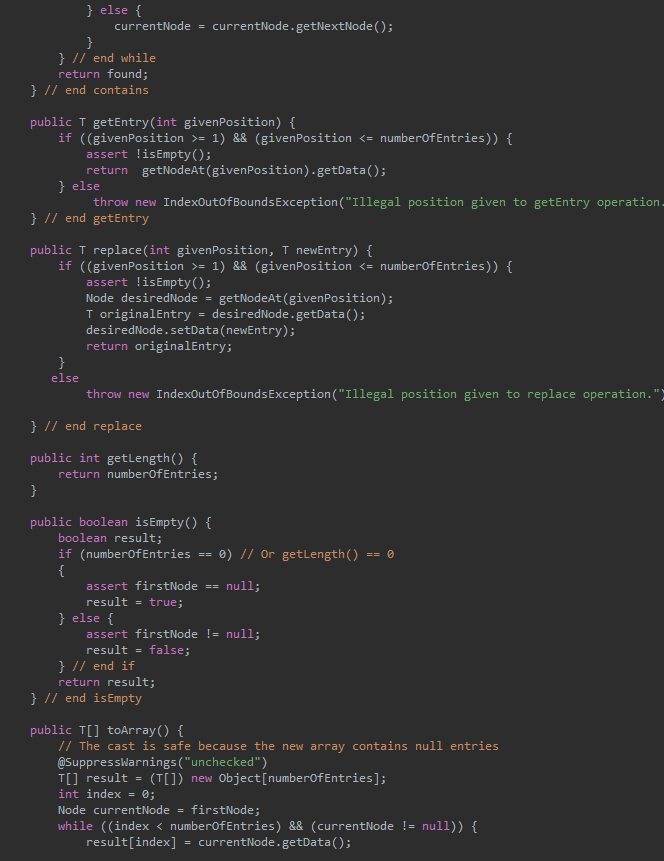 Solved import java.util.Arrays; /** A class that implements | Chegg.com