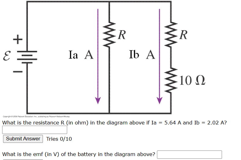Solved What is the resistance R (in ohm) in the diagram | Chegg.com