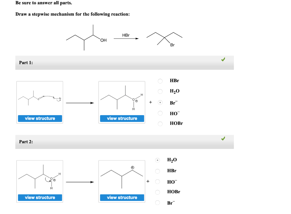 draw a stepwise mechanism for the following reaction 2xsafari