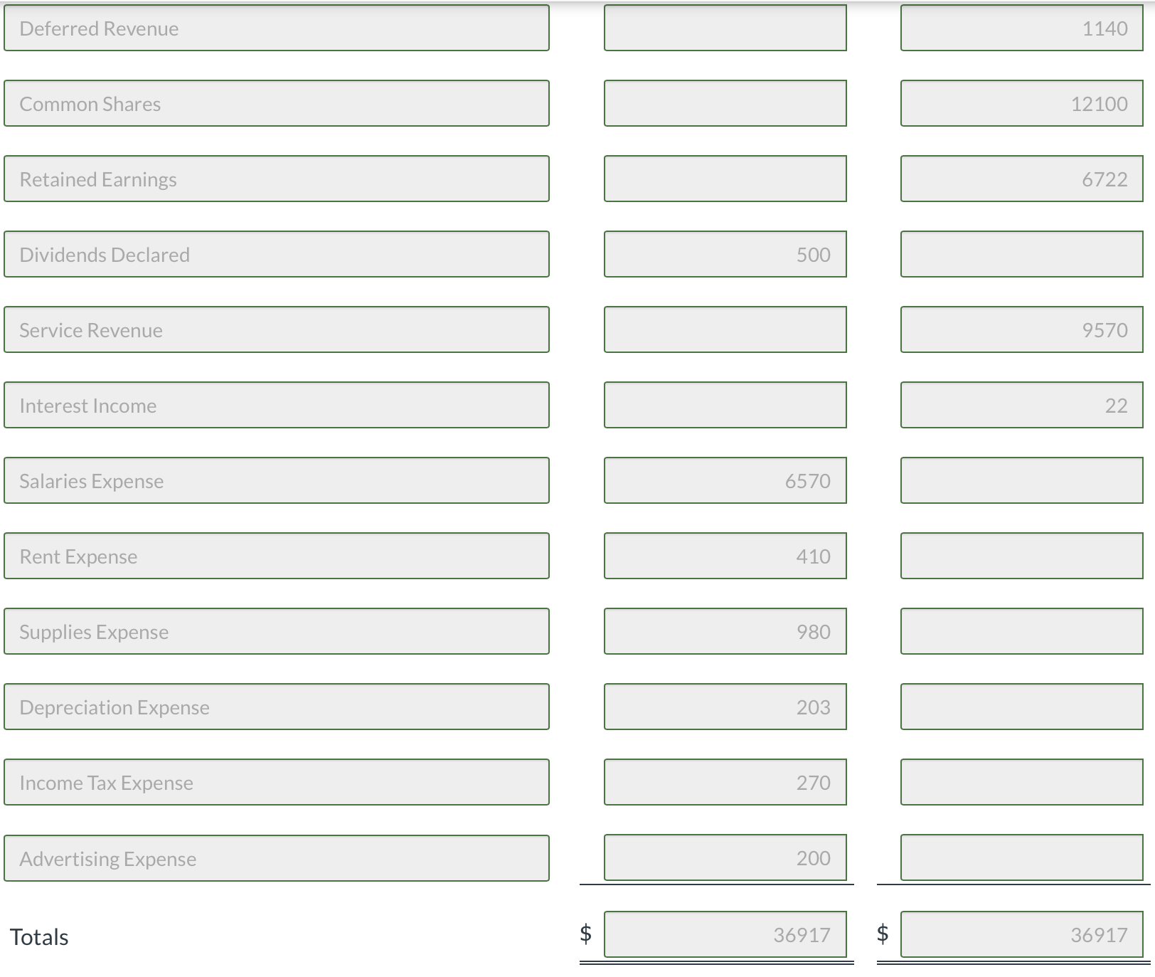 Solved Bramble records adjustments monthly. Adjustment data