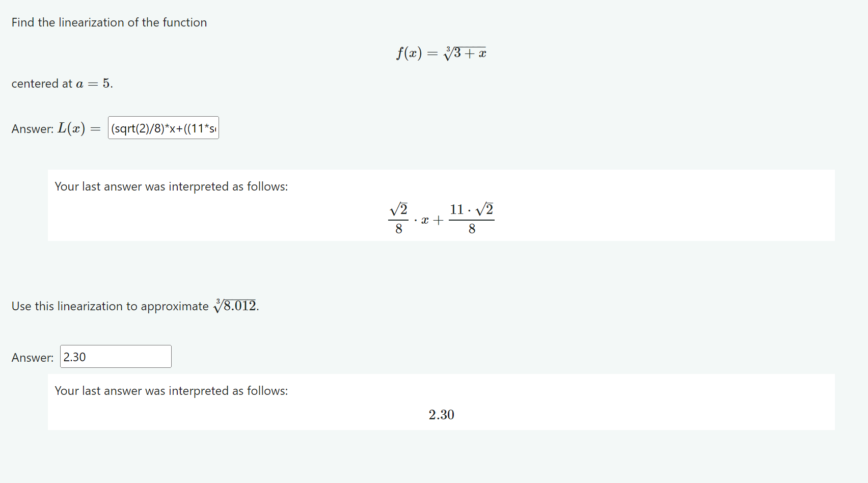 Solved Linearize the equation and Use this linearization to | Chegg.com