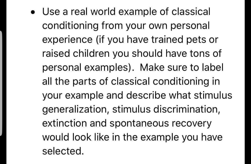 Classical Conditioning Examples In Children