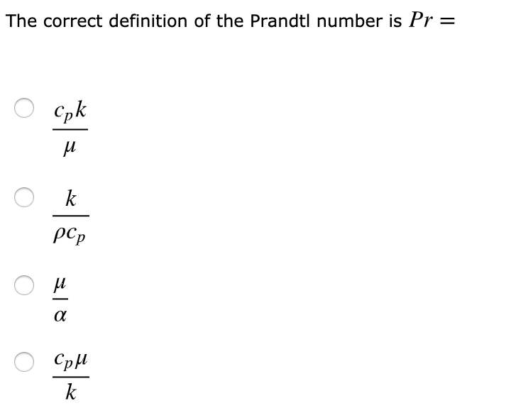 Solved The definitions for Reynolds number for flow in a | Chegg.com