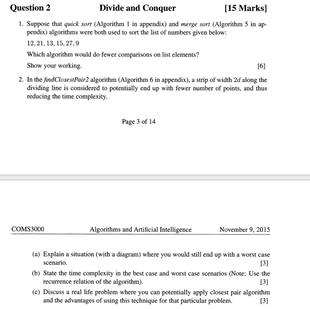 solved-divide-conquer-15-marks-question-2-1-suppose-quick