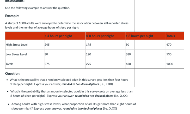 Solved Use the following example to answer the question. | Chegg.com