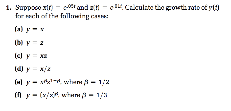 1 Suppose X T E 05t And Z T 2 01t Calculat Chegg Com