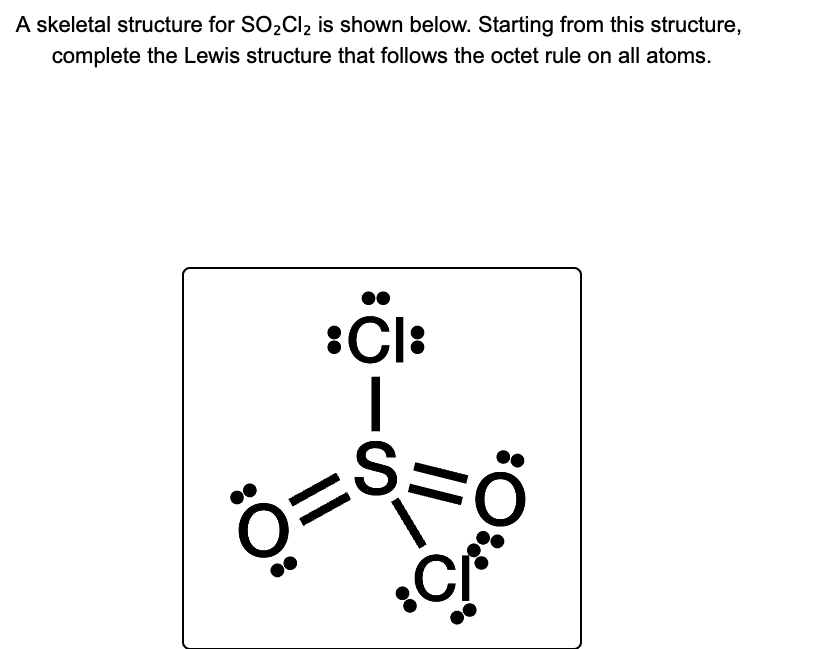 So2cl2 Lewis Structure