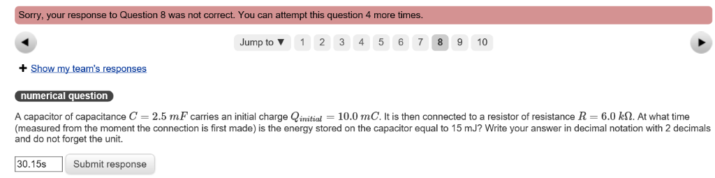 Solved Not sure where I went wrong. I used the formula U | Chegg.com