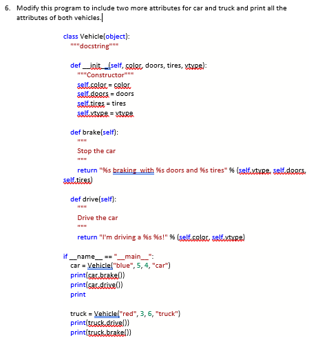 Solved 6. Modify this program to include two more attributes