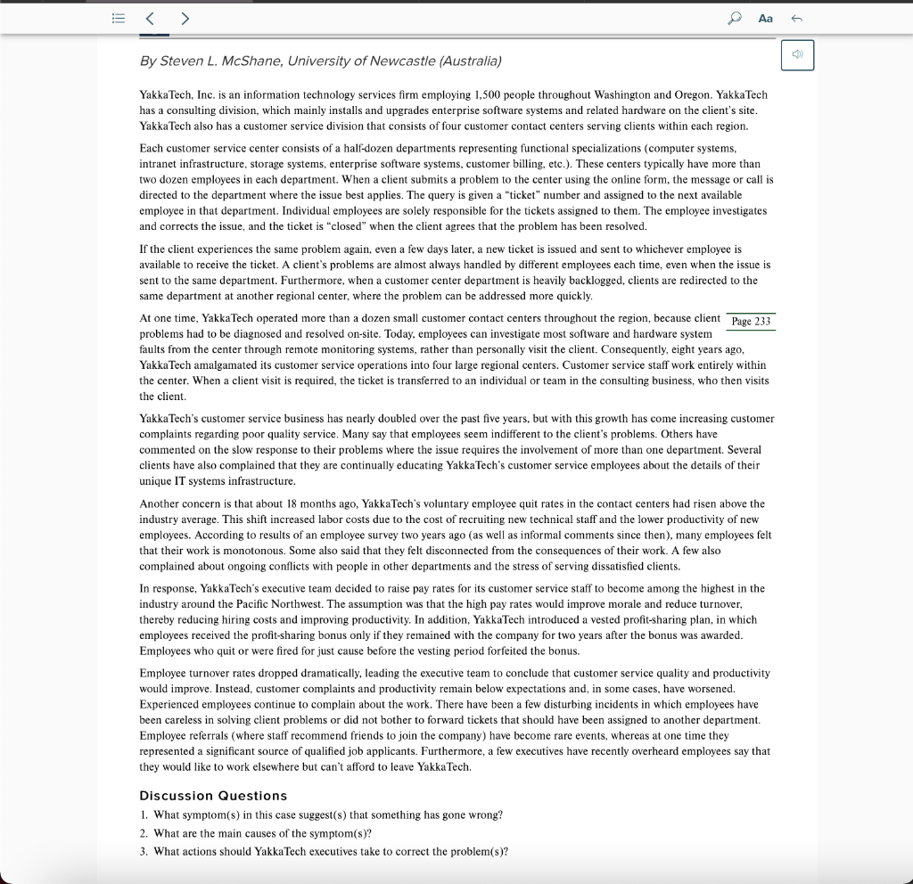 Solved YakkaTech, Inc. is an information technology services