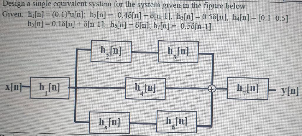 Solved Design a single equivalent system for the system | Chegg.com