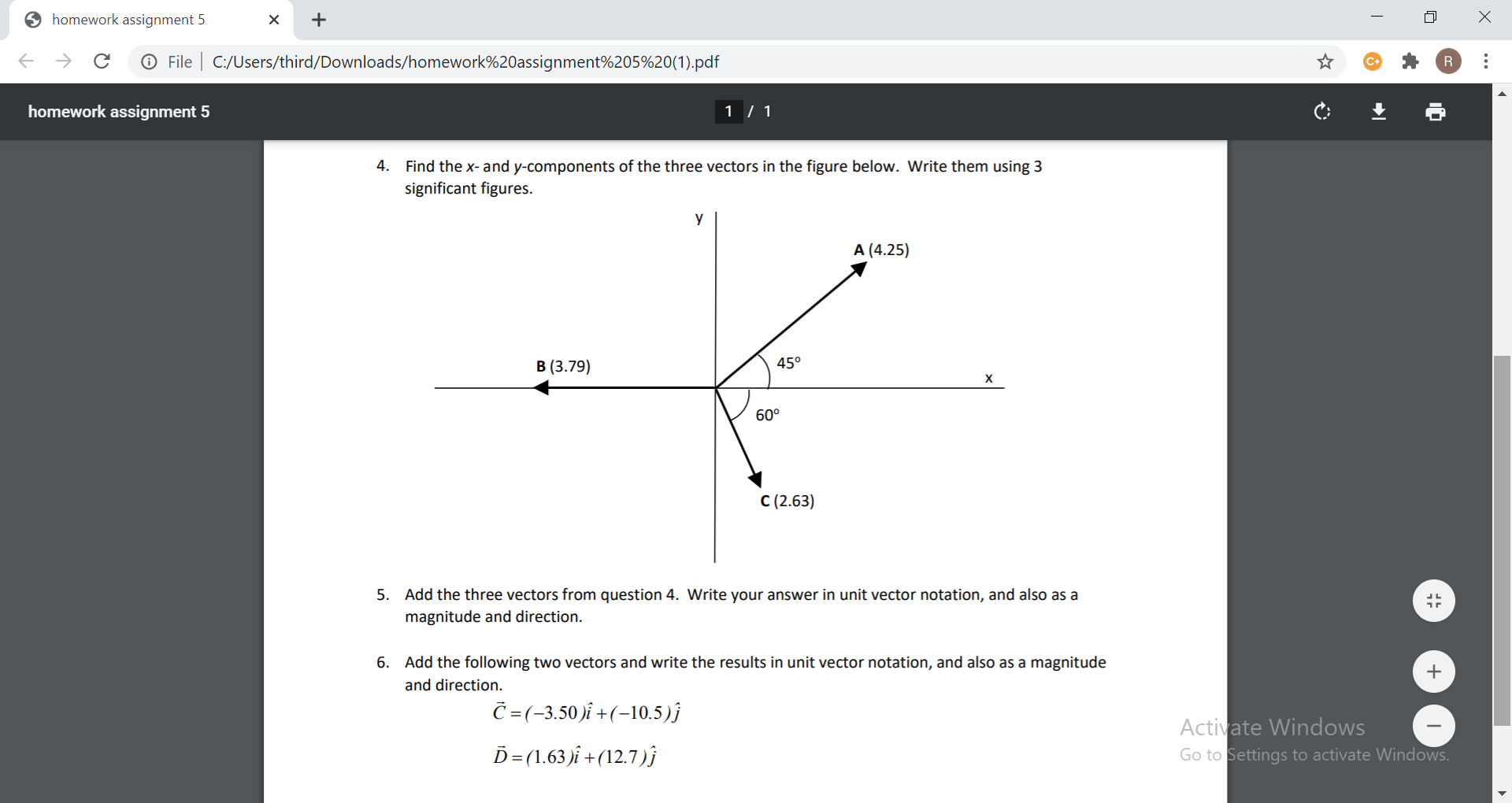 Solved 3 homework assignment 5 Х + х - co E → с © File | | Chegg.com