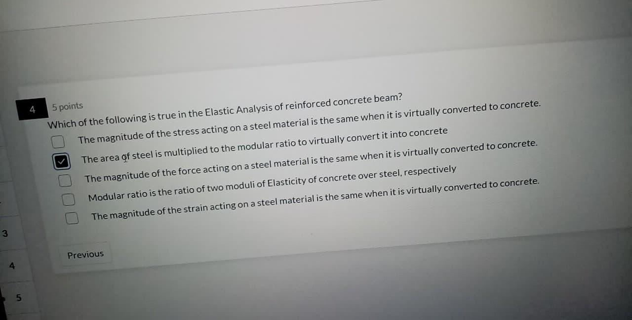 Solved 5 points Which of the following is true in the | Chegg.com