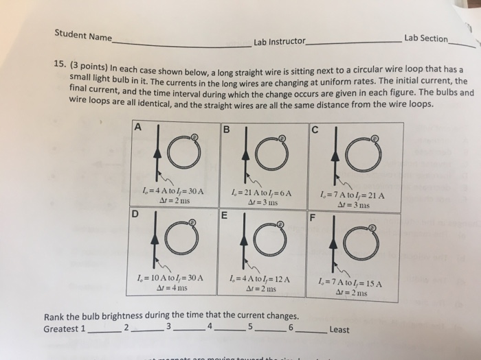Solved In each case shown below, a long straight wire is | Chegg.com