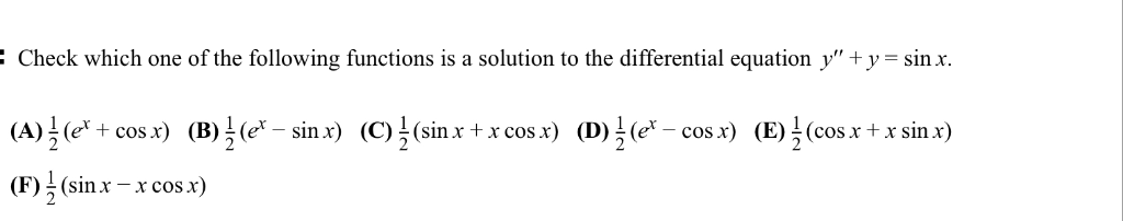 Solved - Check which one of the following functions is a | Chegg.com