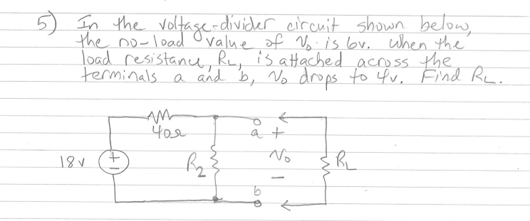 Solved In The Voltage-divider Circuit Shown Below, -of Bvthe | Chegg.com