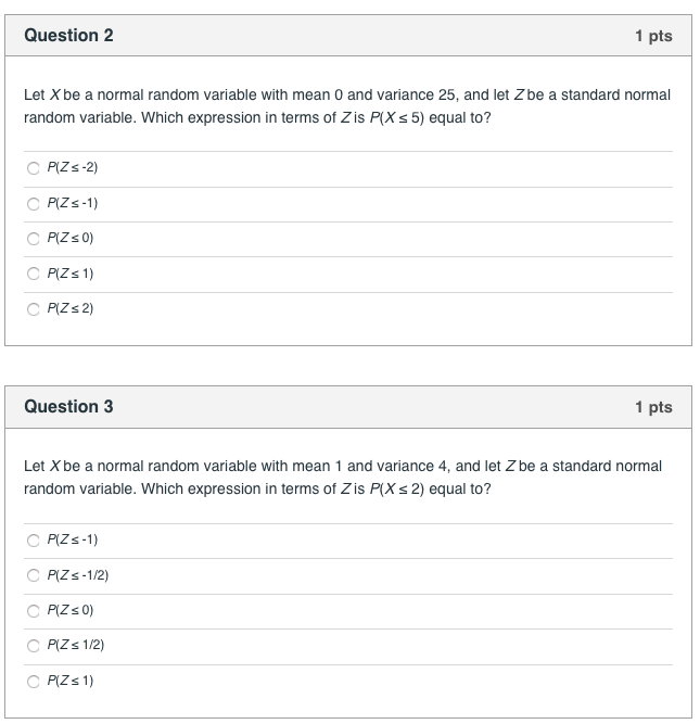 Solved Question 1 1 Pts 2.5 2 1.5 F(x) Density A Density B | Chegg.com