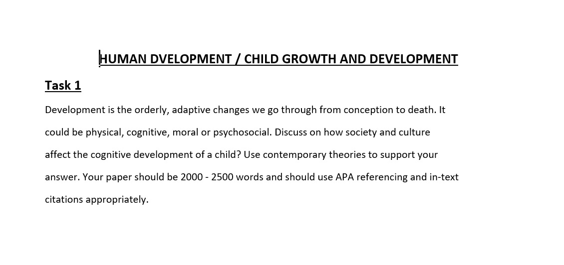 cognitive adaptive development