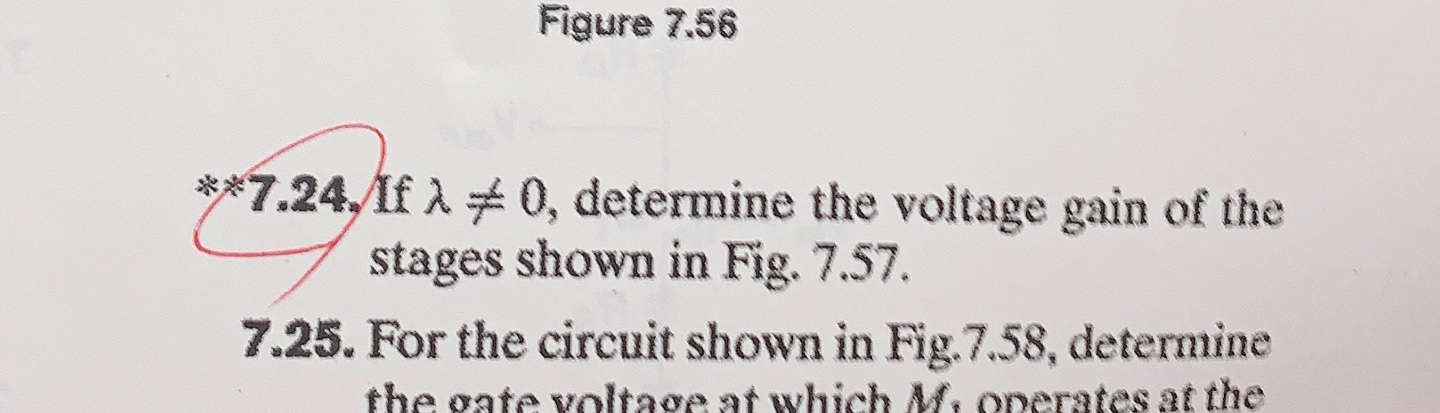 Solved Figure 7.56 **7.24. If 1 * 0, determine the voltage | Chegg.com