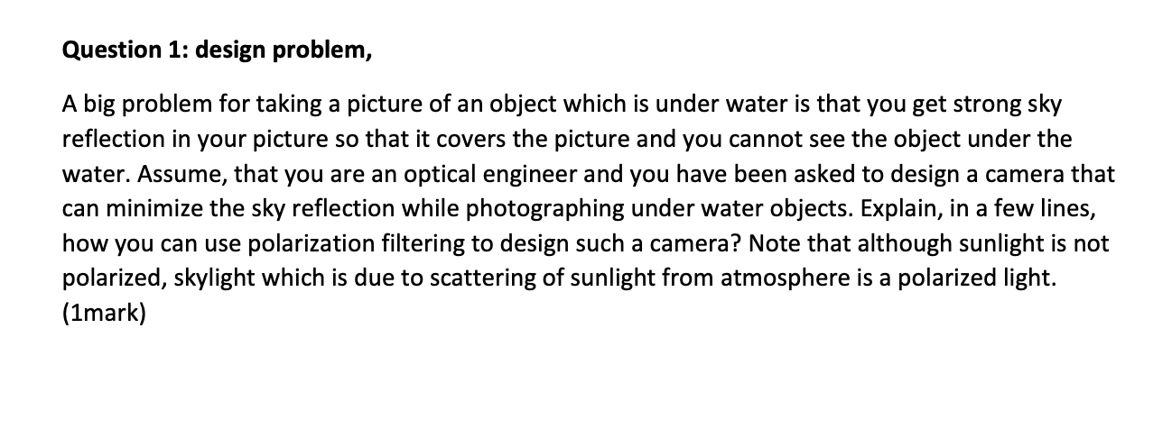 Solved Question 1: design problem, A big problem for taking | Chegg.com
