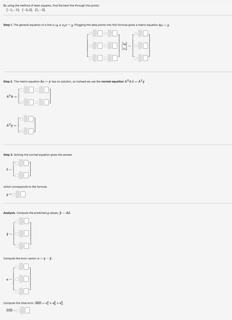 Solved By ﻿using the method of ﻿least squares, find the best | Chegg.com