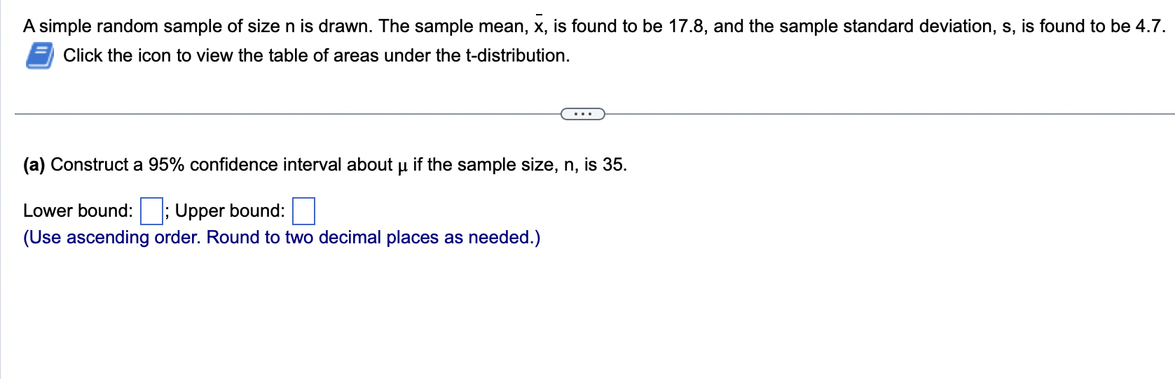 Solved A simple random sample of size n is drawn. The sample | Chegg.com